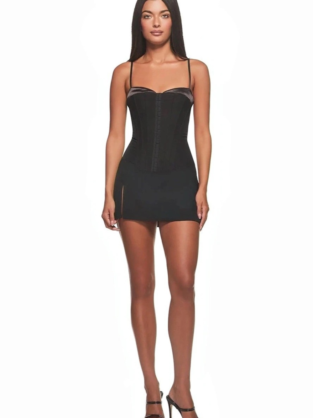 I.AM.GIA Friella Corset Bodice Minidress Black